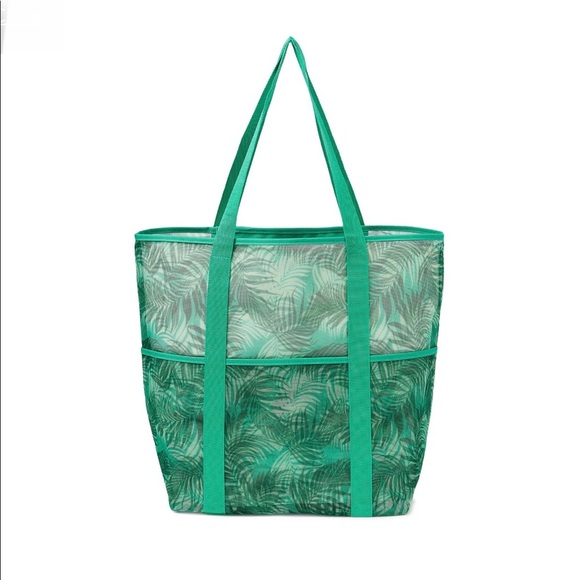 Mesh Beach Tote Bag Palm - Picture 1 of 4